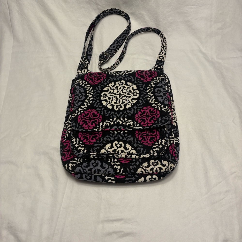 Vera Bradley Black and Pink Shoulder Bag